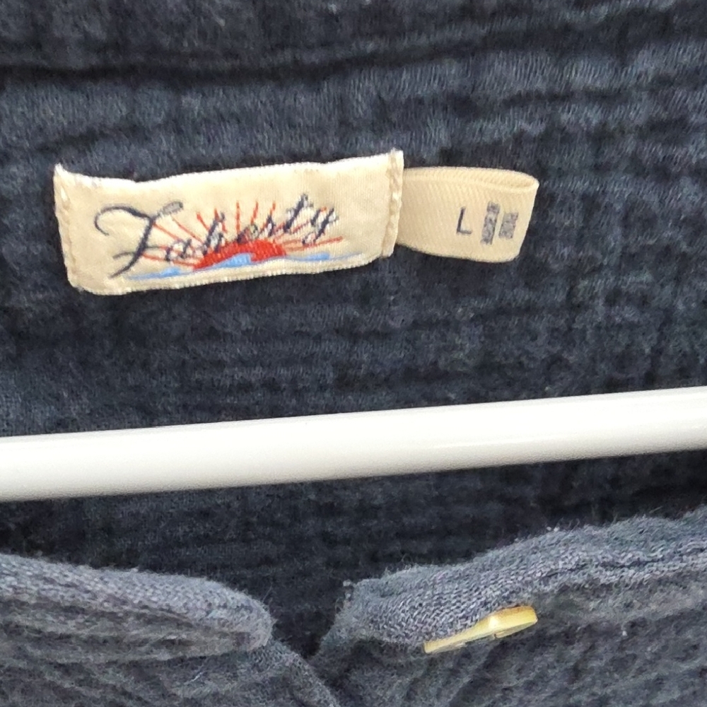 Faherty Soft Black Button-Down Shirt - image 2